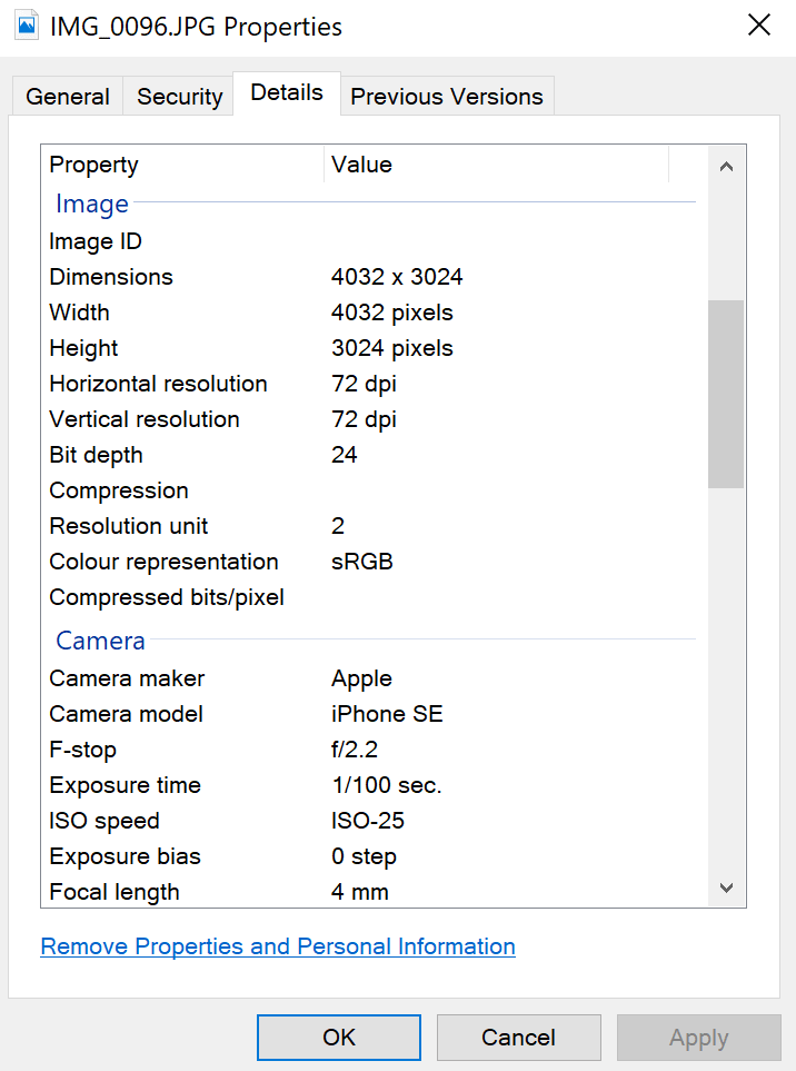 Add Metadata to Images